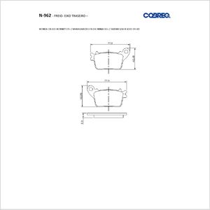 Pastilha Freio Gsx-R 1000/Gsx-S 1000 F/Cb 600F Tras Cobreq