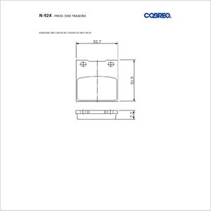 Pastilha Freio Zx-11/Rf 600 R/Gs 500 E/Zz-R 1100 Tras Cobreq
