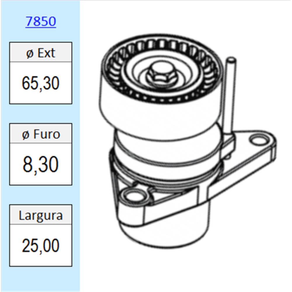 Kit Tensionador Do Alternador Nytron 7850 (5 UN)