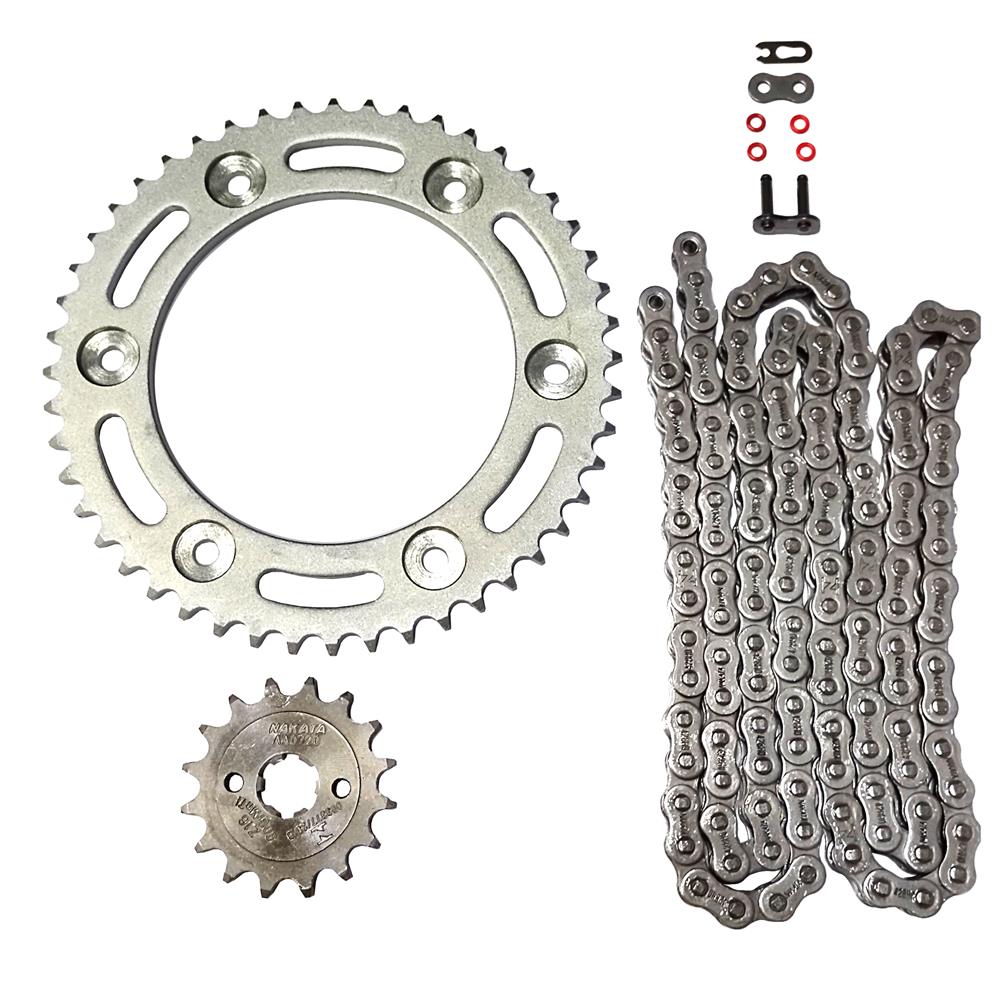 Kit Coroa Pinhão Corrente Nxr 160 Bros Esdd/Xre 190 Nakata