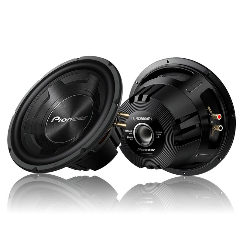 Subwoofer 12 Polegadas Pioneer TS-W3090BR 600W RMS 4 OHMS