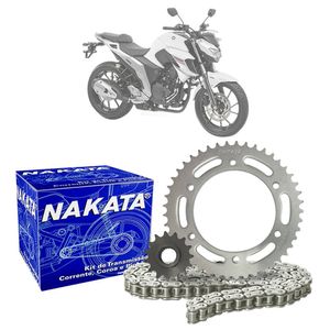 Kit Relação Transmissão Nakata Yamaha Fazer 250 2005-2017