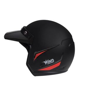 Capacete Taurus 10021857 Preto Fosco-Vermelho Tamanho 58