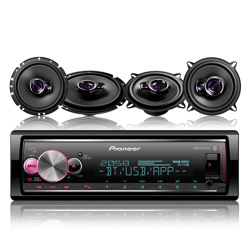Kit Som Pioneer Mvhx7000Br + Par Ts1360Br + Par Ts1760Br