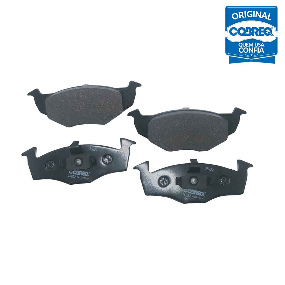 N822 - Pastilha Freio - Polo Classic 96/ Golf Iii 95 Em Diante