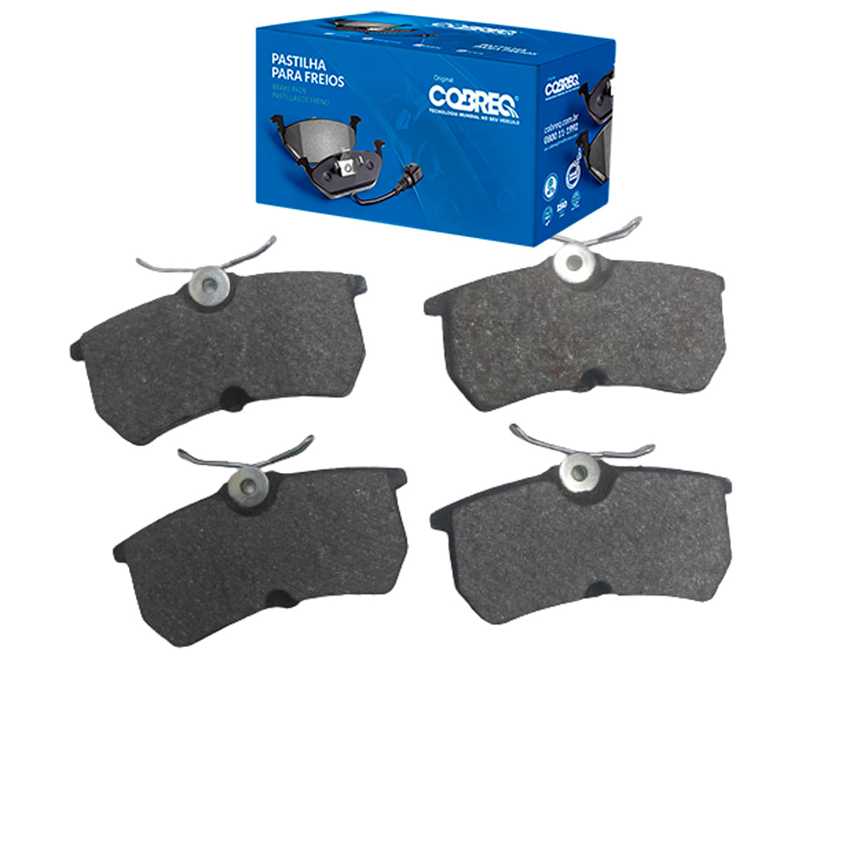 NATI様　3点 N163 - Pastilha Freio Tras - Focus 1.4 / 6 / 8 / 2.0 - Cobreq