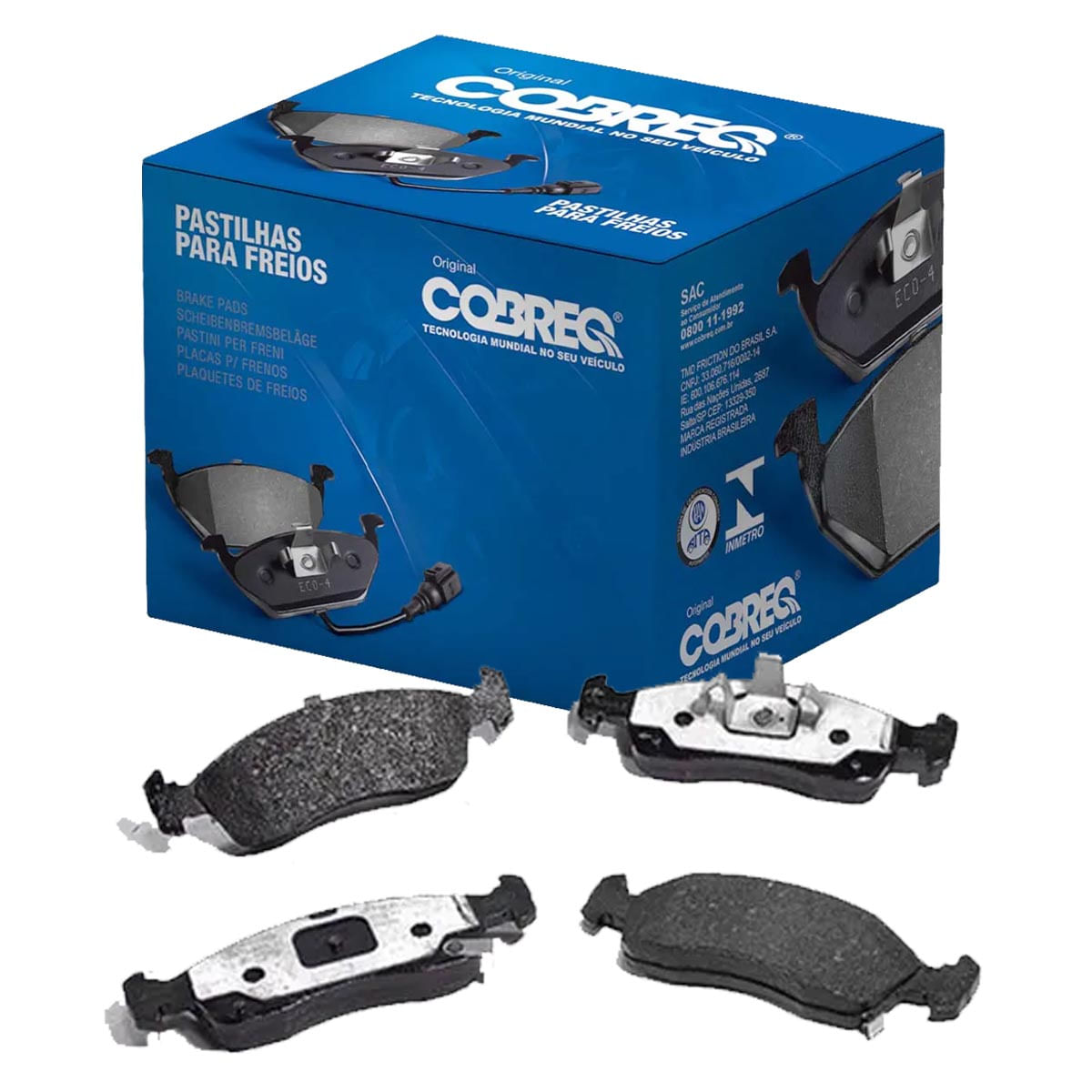 ＊＊NAONAO＊＊ N367 - Pastilha Freio Diant - Onix / Cobalt 12 / S / Abs - Cobreq