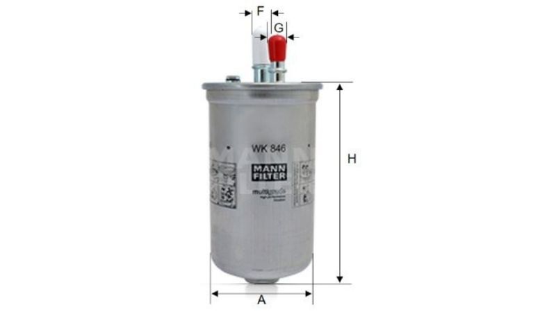 Wk846 - Filtro Combustivel - Ranger 3.0 Td Eletronic 06 Em Diante
