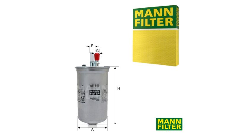 Wk846 - Filtro Combustivel - Ranger 3.0 Td Eletronic 06 Em Diante