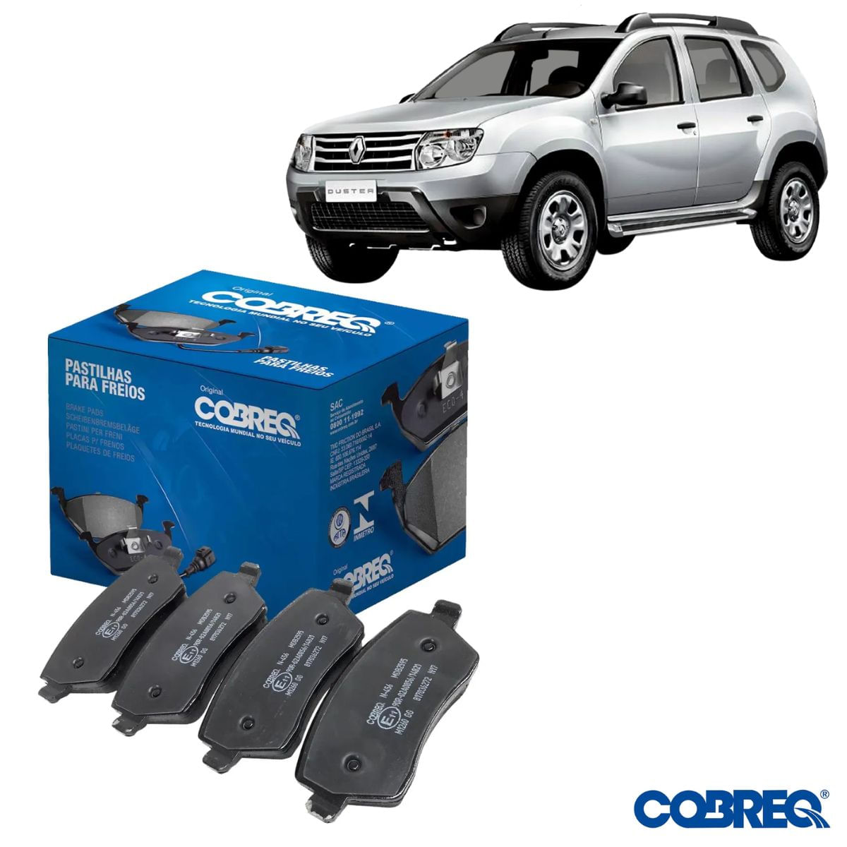 N456 - Pastilha Freio Diant Trw - Duster 11 Em Diante - Cobreq