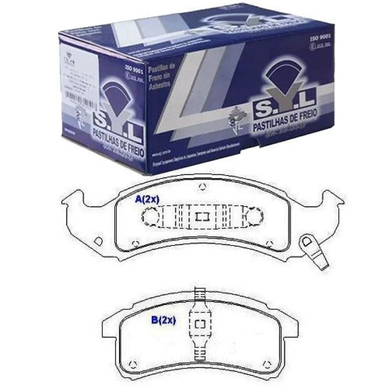 Aureliusページ Syl1111 - Pastilha Freio Brembo - Lumina 3.1I Apv 92 Em Diante - Syl
