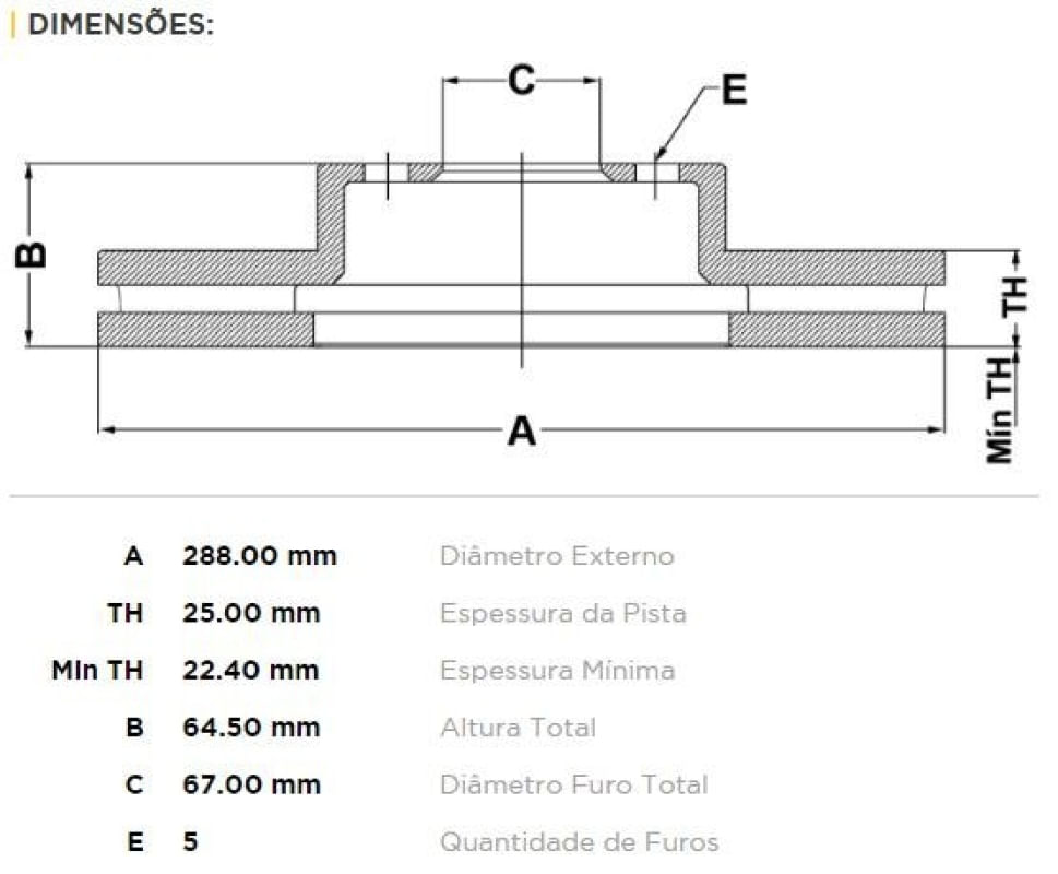 Encontraproduto.com.br - Disco Freio Dianteiro Mercedes Benz C180 2010