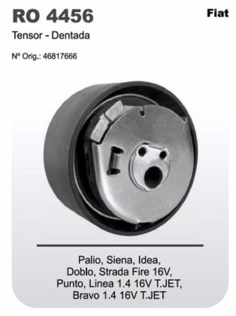 Ro4456 - Rolamento Estic Correia Dent - Palio / Strada / Doblo 1.0