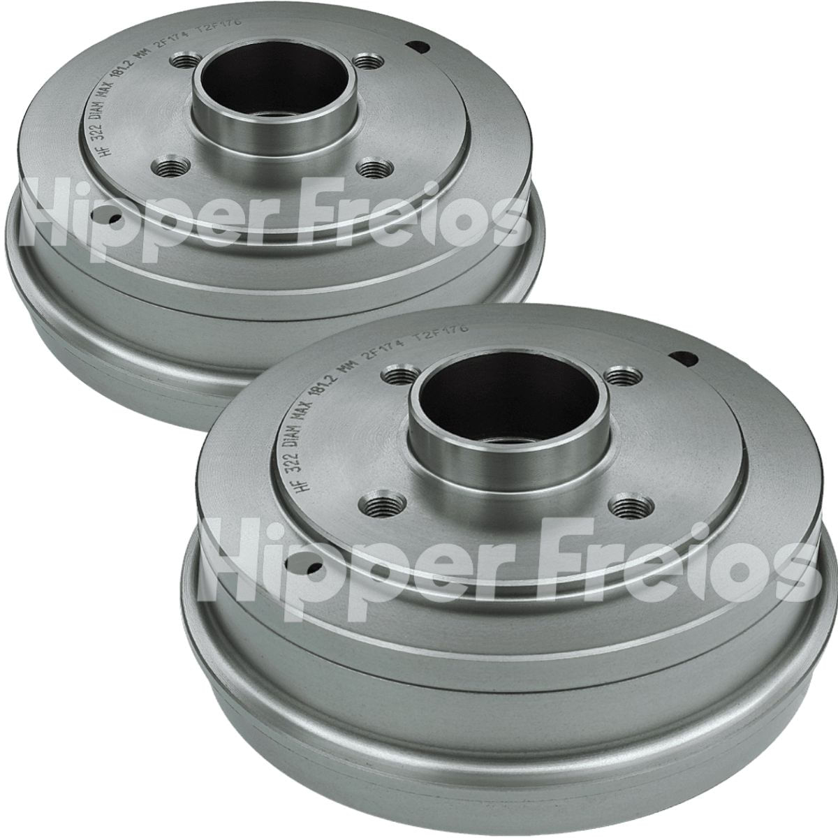 Hf322 - Tambor Freio Tras C / Cubo 180Mm 4 Furos - Clio 1.0 16V 95 Hf322 - Tambor Freio Tras C / Cubo 180Mm 4 Furos - Clio 1.0 16V 95