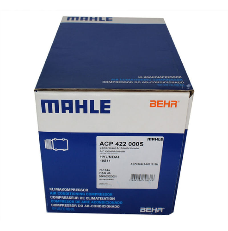 Compressor De Ar Condicionado Hb20 1.0 12v Original Mahle ACP422000S