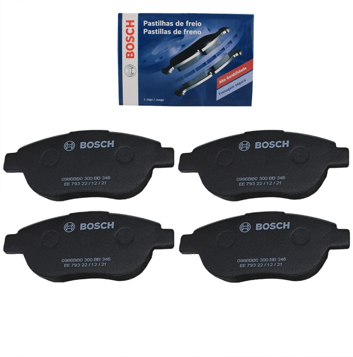 Jogo Pastilha Freio Dianteira Aircross C4 Pallas Ds3 Bosch BB346