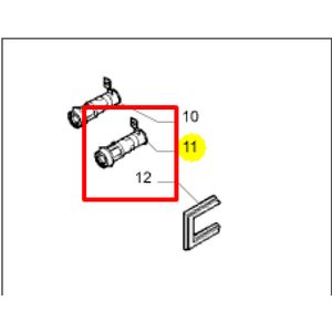 Cilindro da porta dianteira direita, lateral e traseira com chave 500328054