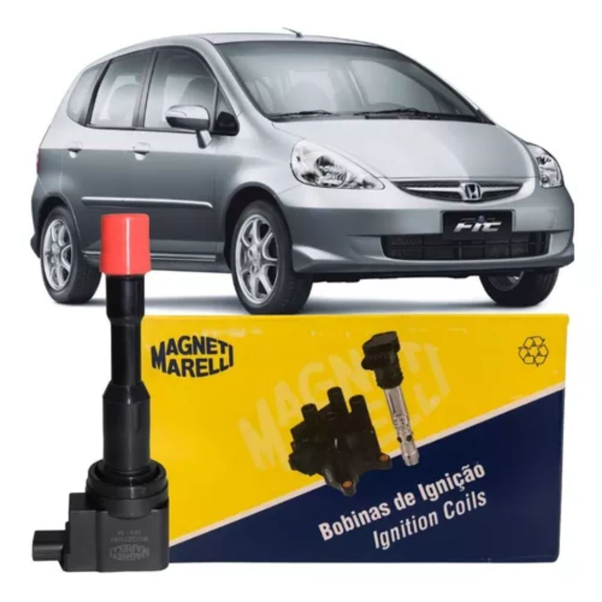 Encontraproduto.com.br - BOBINA IGNICAO HONDA FIAT 1.4  01/10 MGM