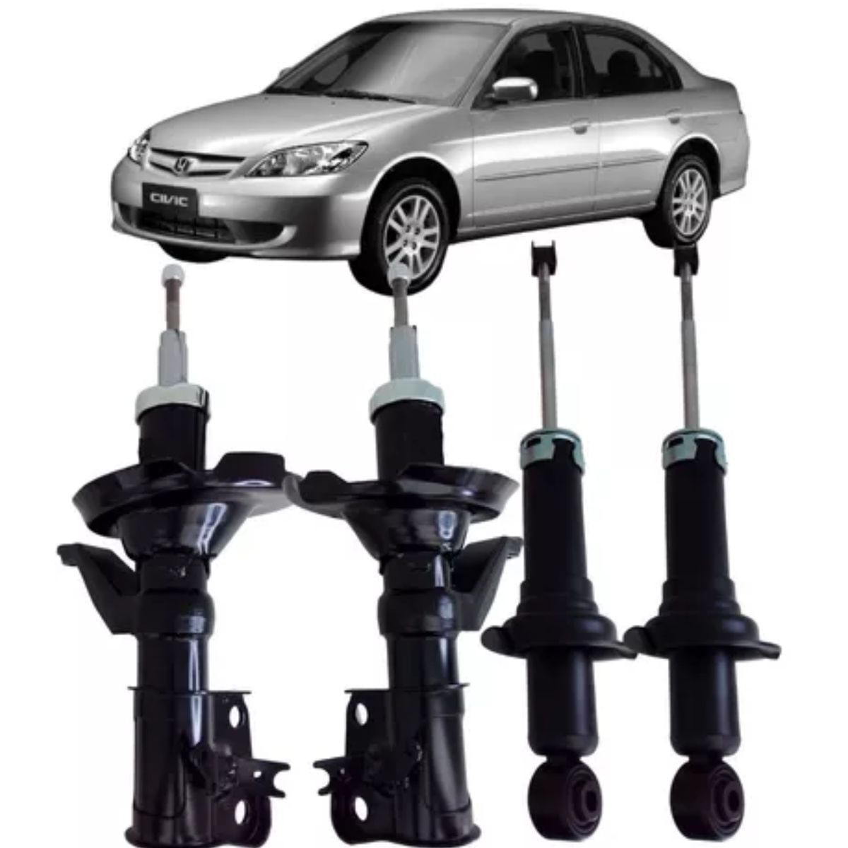 AMORTECEDORES DIANTEIRO TRASEIRO HONDA CIVIC 1.7 2003 A 2006