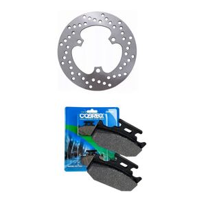 Kit Disco Freio Traseiro Xtz 150 gp + Pastilha Freio