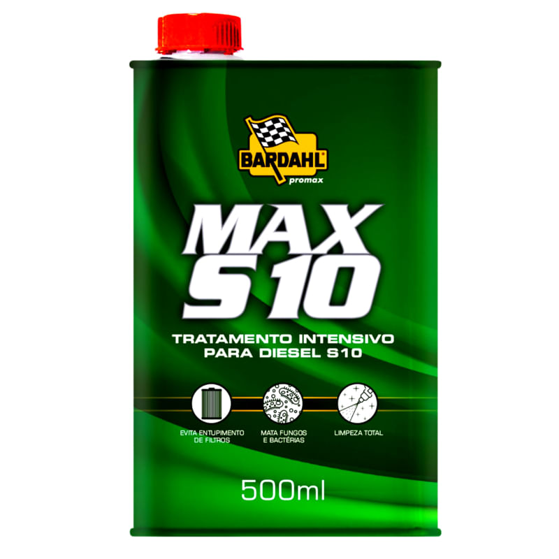 Kit 12 Aditivos Bardahl p/ Combustível MAX S10 Diesel 500ml