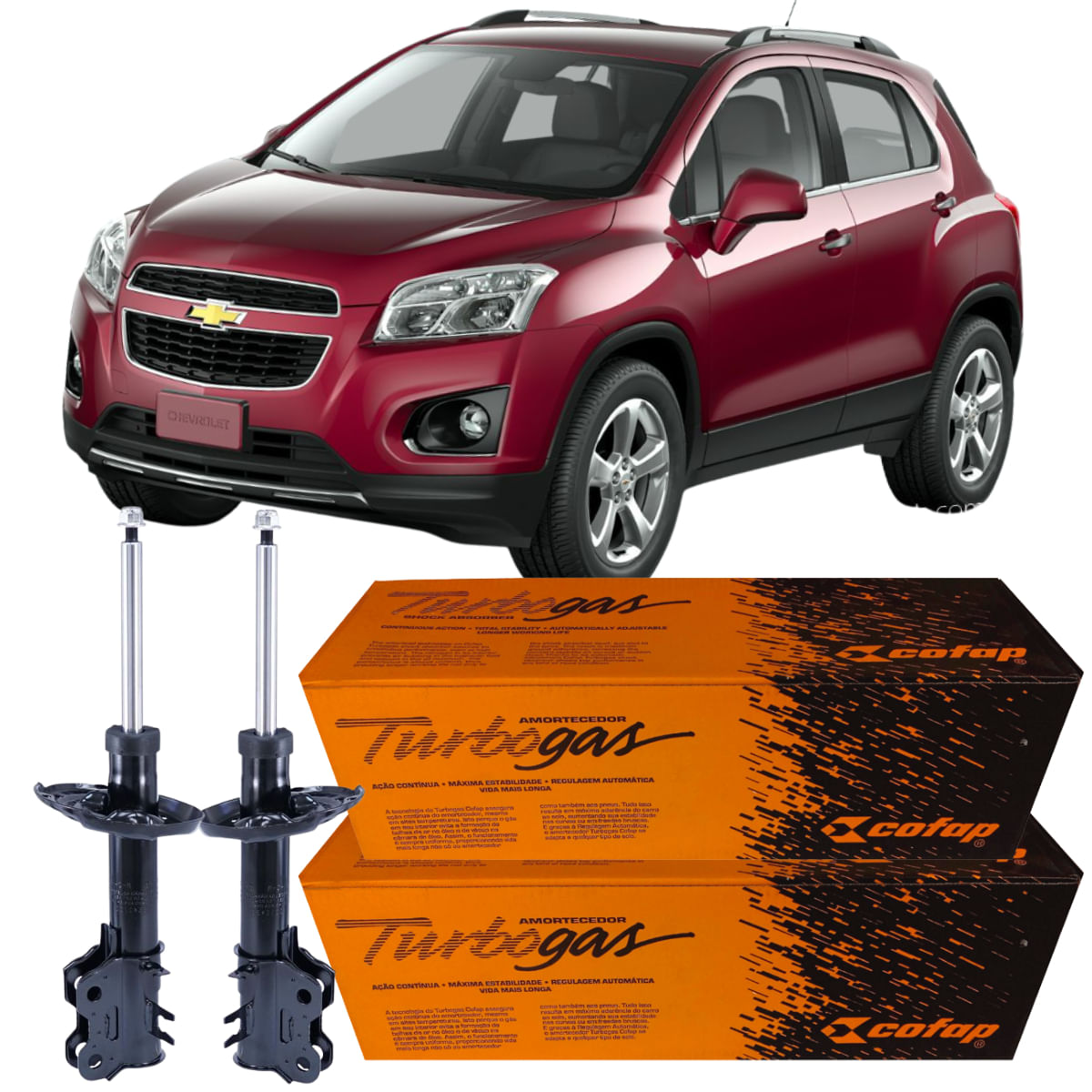 Par Amortecedor Dianteiro Tracker 1.8 16v 2013 a 2016 Cofap