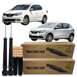 Kit Amortecedor Traseiro Logan Sandero