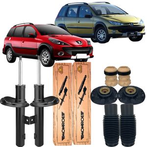 Kit Amortecedor Dianteiro Peugeot 206 207 SW Escapade