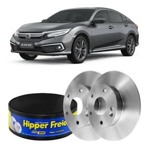 Par Disco Freio Traseiro Honda Civic 1.5 Turbo 2.0 2017/...