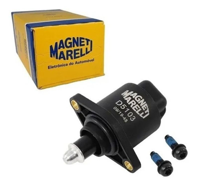 Atuador de Marcha Lenta Magneti Marelli 40397102 Fiat Uno Prêmio Elba Fiorino Tempra SPI Renault Clio R19