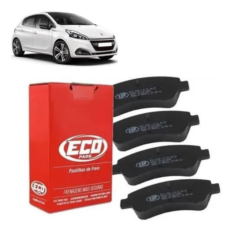 Jogo Pastilha Freio Dianteiro Peugeot 206 208 307 1.6 16v