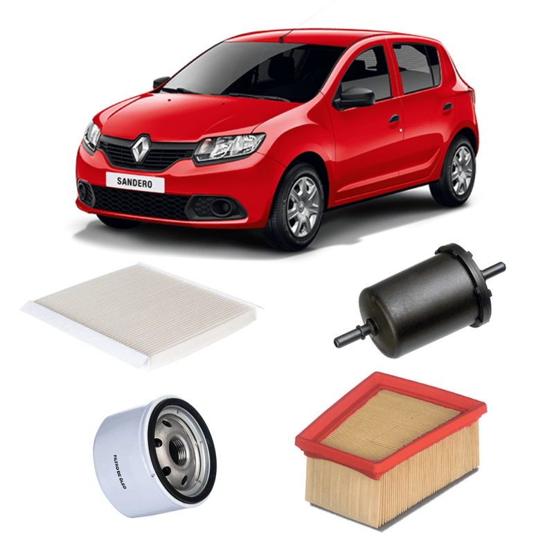 Kit-Filtros-Sandero-2021-Oleo-Ar-Cabine-Combustivel-Authomix
