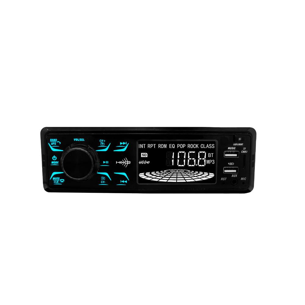 Rádio MP3 KRC1700 Bluetooth Muda Pasta USB AM/FM Preto KX3 Rádio MP3 KRC1700 Bluetooth Muda Pasta USB AM/FM Preto KX3