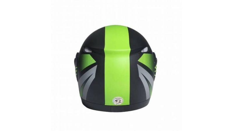 Capacete Zarref V5 Neon Preto Fosco / Verde Robocop TAM 56